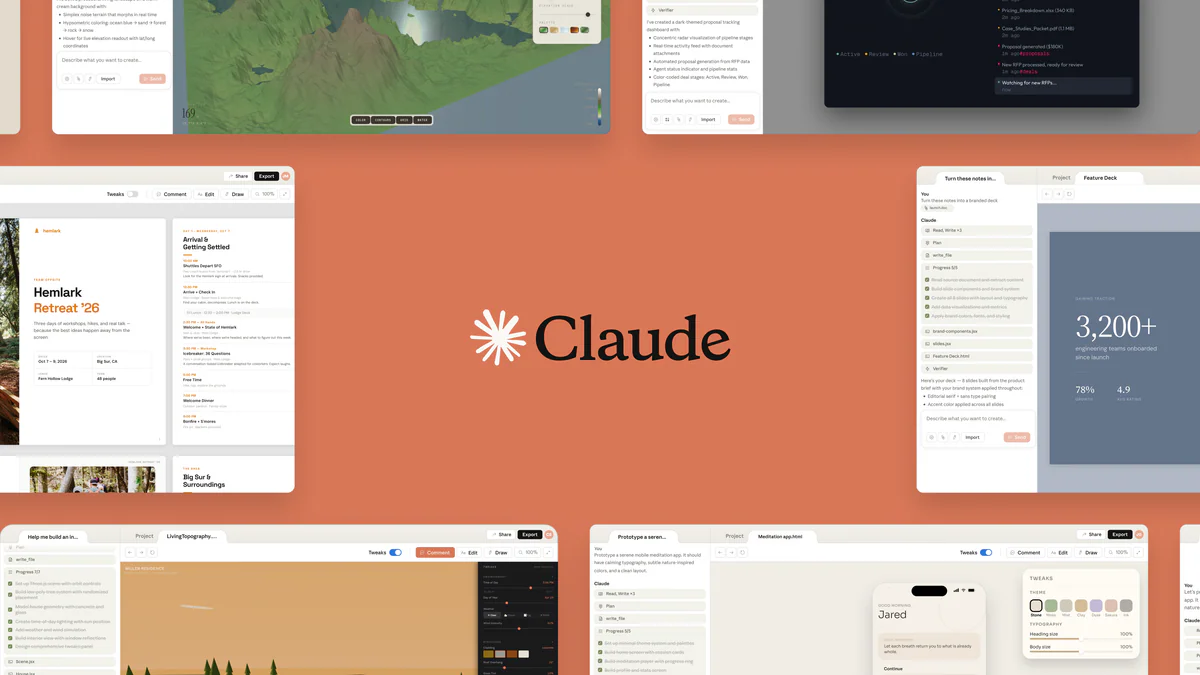 Anthropic ra mắt Claude Design: biến prompt thành prototype, slide, one-pager trong vài phút