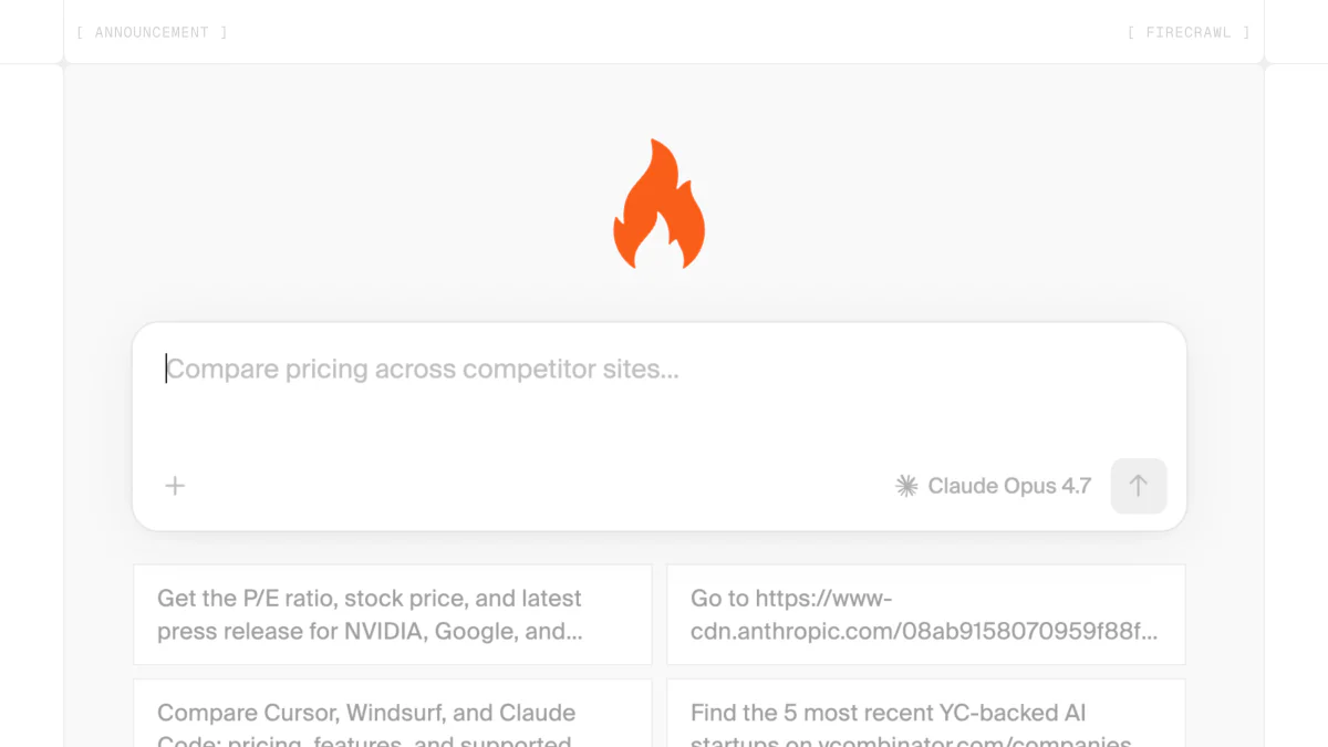 Firecrawl web-agent: framework open-source để tự build web research agent trong vài phút