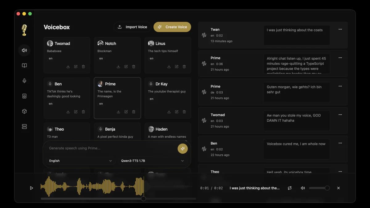 Voicebox: Clone Any Voice Locally — A Free Open-Source Alternative to ElevenLabs