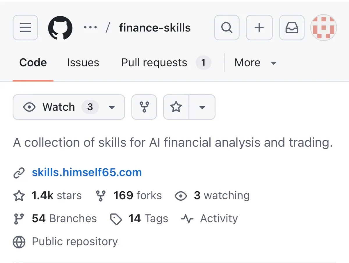 finance-skills: 22 AI Agent Skills cho Phân Tích Tài Chính, Cài vào Claude Code Bằng 1 Lệnh