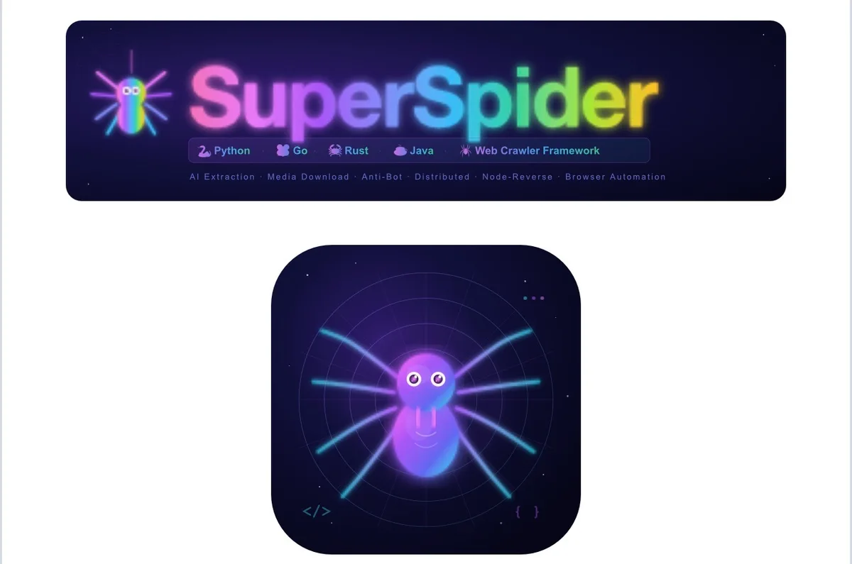 SuperSpider: Một framework crawl web, 4 runtime Python/Go/Rust/Java chạy song song