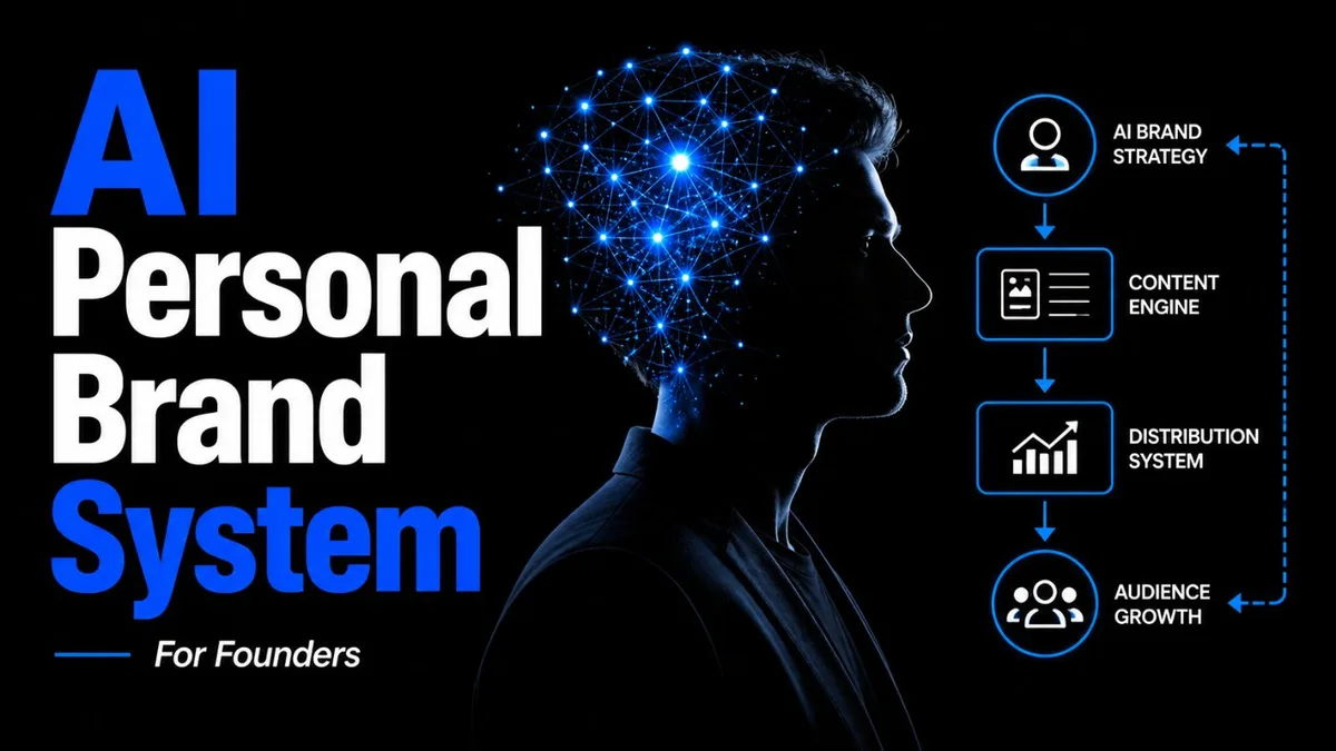 Hệ thống AI xây dựng personal brand cho founders: 45 phút mỗi tuần, tất cả còn lại là máy làm