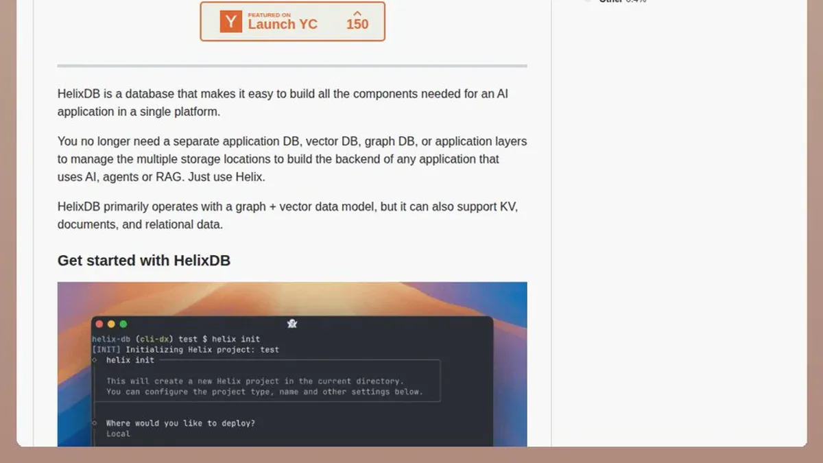 HelixDB: Kết hợp Graph và Vector Database trong một nền tảng duy nhất cho AI apps