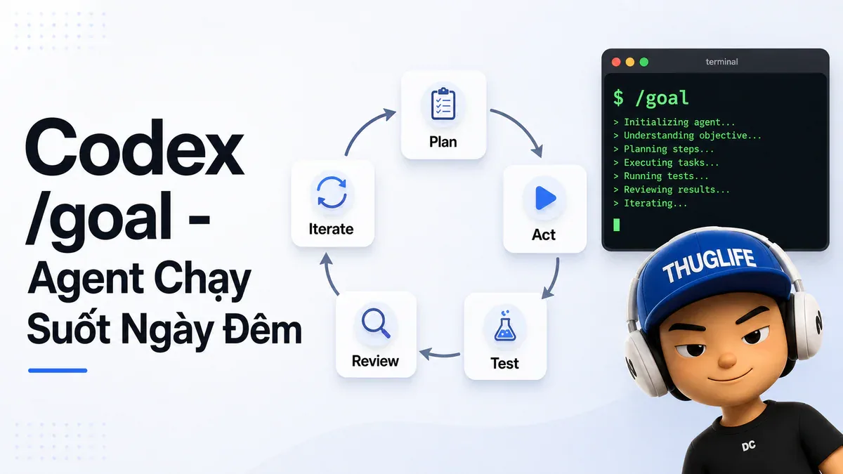 Codex /goal Mode: 3 Mẹo Để Agent Chạy Suốt Ngày Đêm Không Lạc Đường