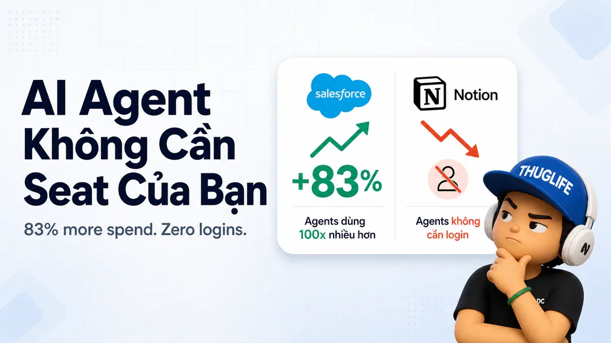 AI Agents Không Cần Seat Của Bạn - Và Đây Là Lý Do Hóa Đơn Salesforce Của Bạn Tăng 83%
