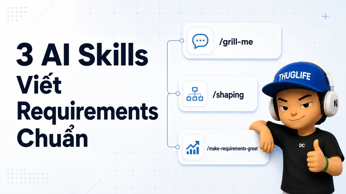3 AI Skills Giúp Viết Requirements Chuẩn Trước Khi Code