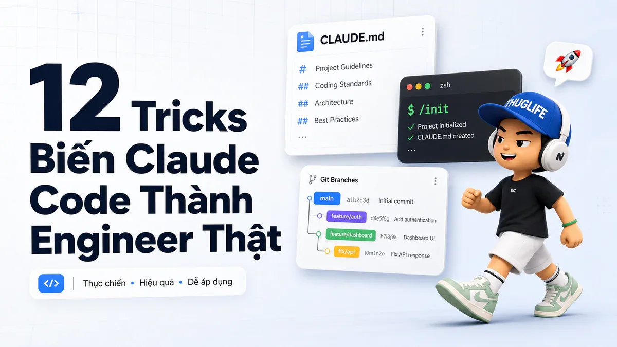 12 Tricks Biến Claude Code Thành Engineer Thật - Phần 1: Xây Nền Tảng