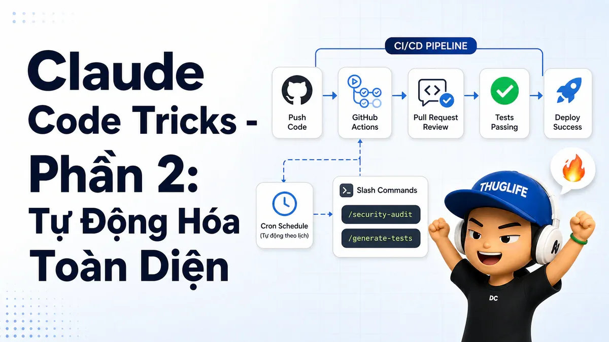 12 Tricks Biến Claude Code Thành Engineer Thật - Phần 2: Tự Động Hóa Toàn Diện