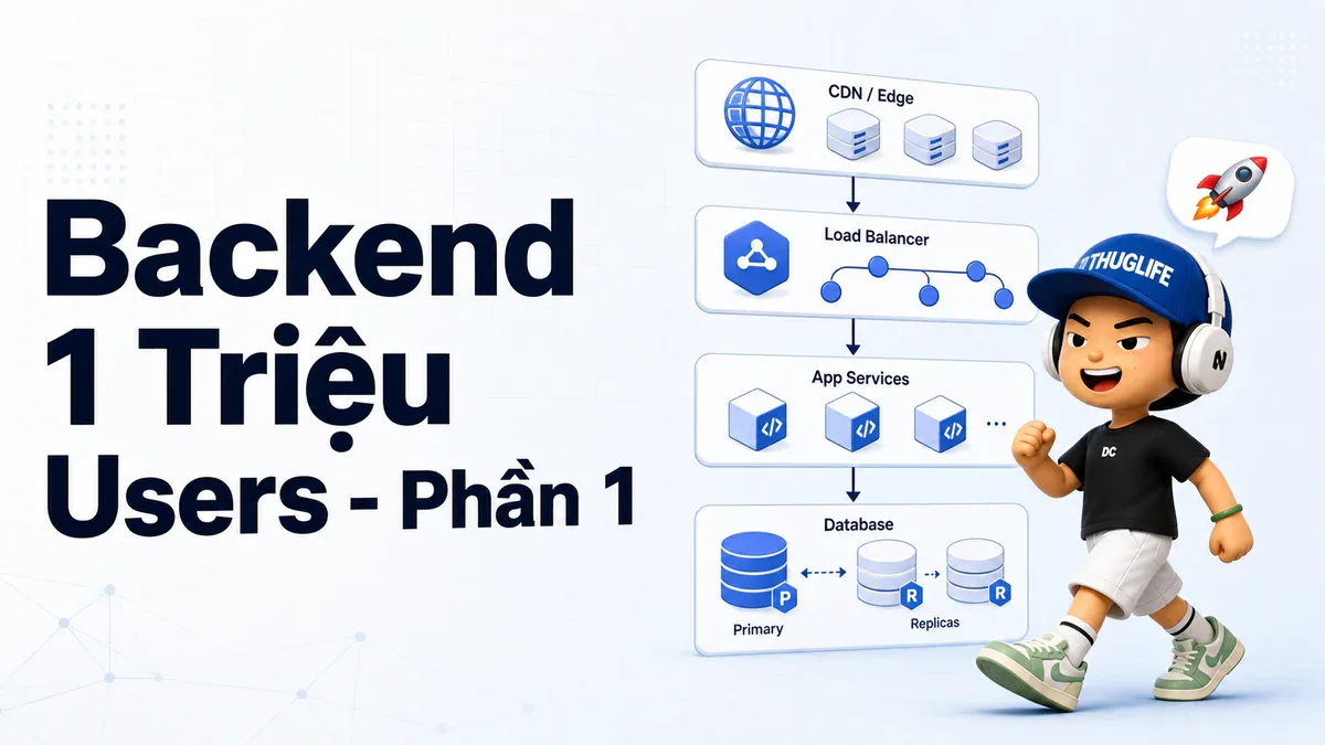 Thiết Kế Backend Chịu 1 Triệu Users - Phần 1: Foundation, Edge và Database