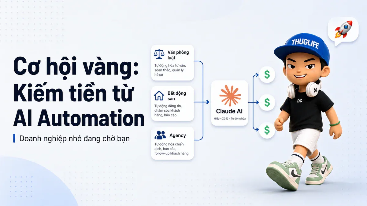 Cơ hội vàng: Kiếm tiền thực từ AI Automation cho doanh nghiệp nhỏ