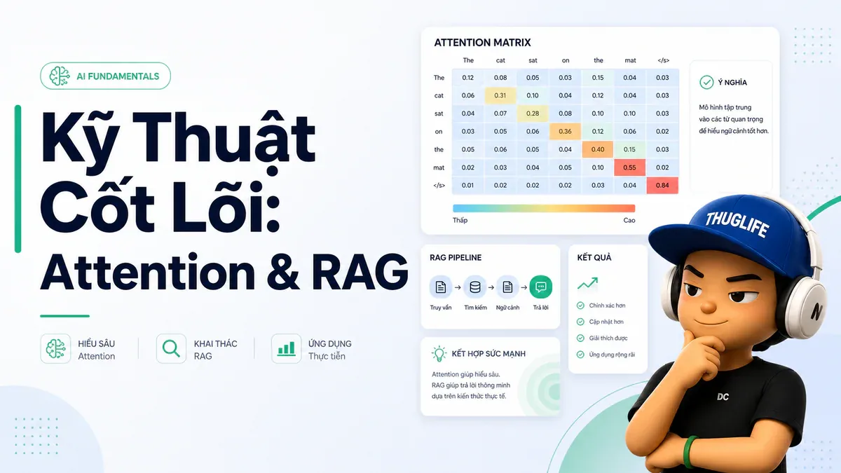 Xây dựng LLM Architecture từ đầu - Phần 2: Tokenization, Embeddings, Attention và RAG