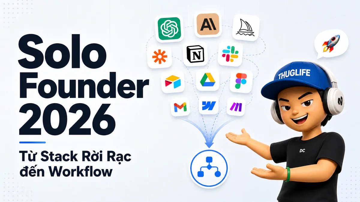 Solo Founder 2026 (Phần 1): Từ Stack Rời Rạc đến Unified Workflow