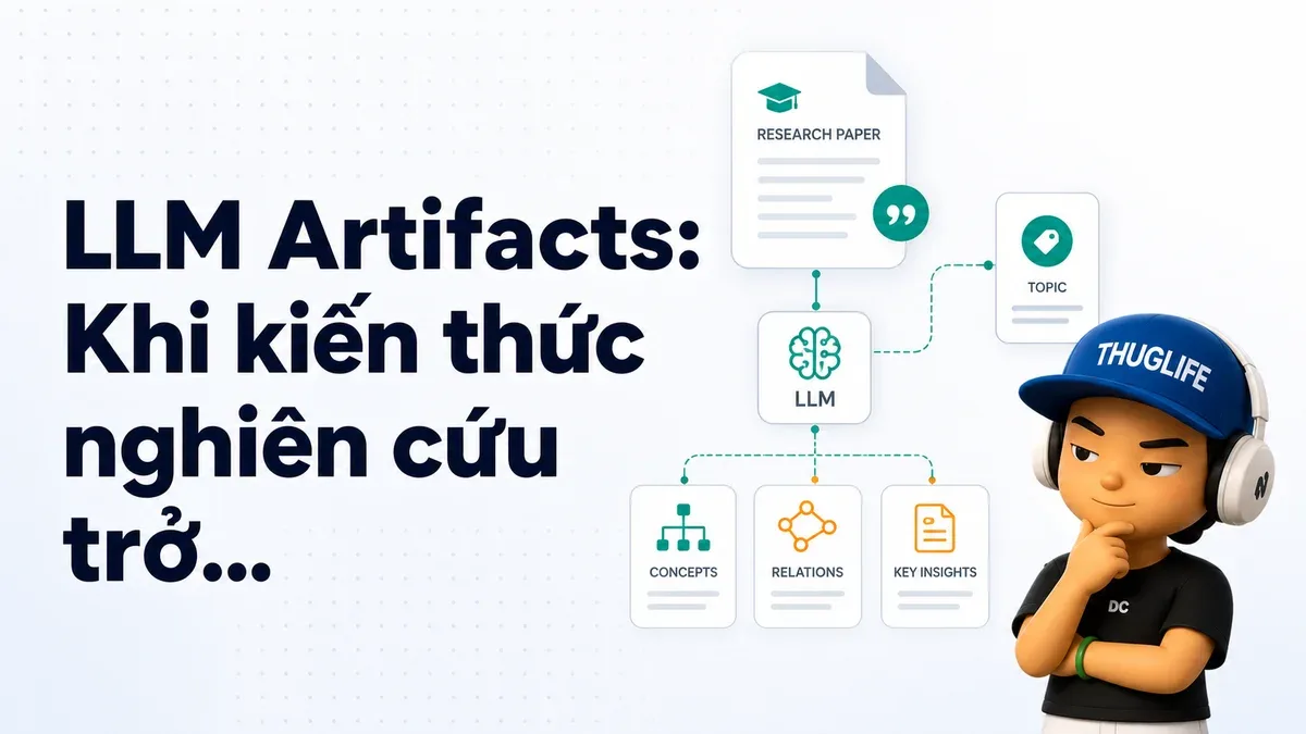 LLM Artifacts: Khi kiến thức nghiên cứu trở thành thứ bạn có thể hành động ngay