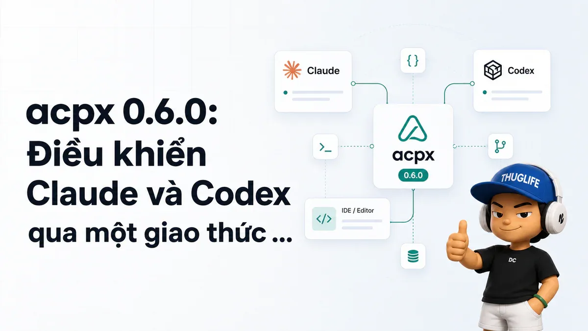 acpx 0.6.0: Điều khiển Claude và Codex qua một giao thức duy nhất