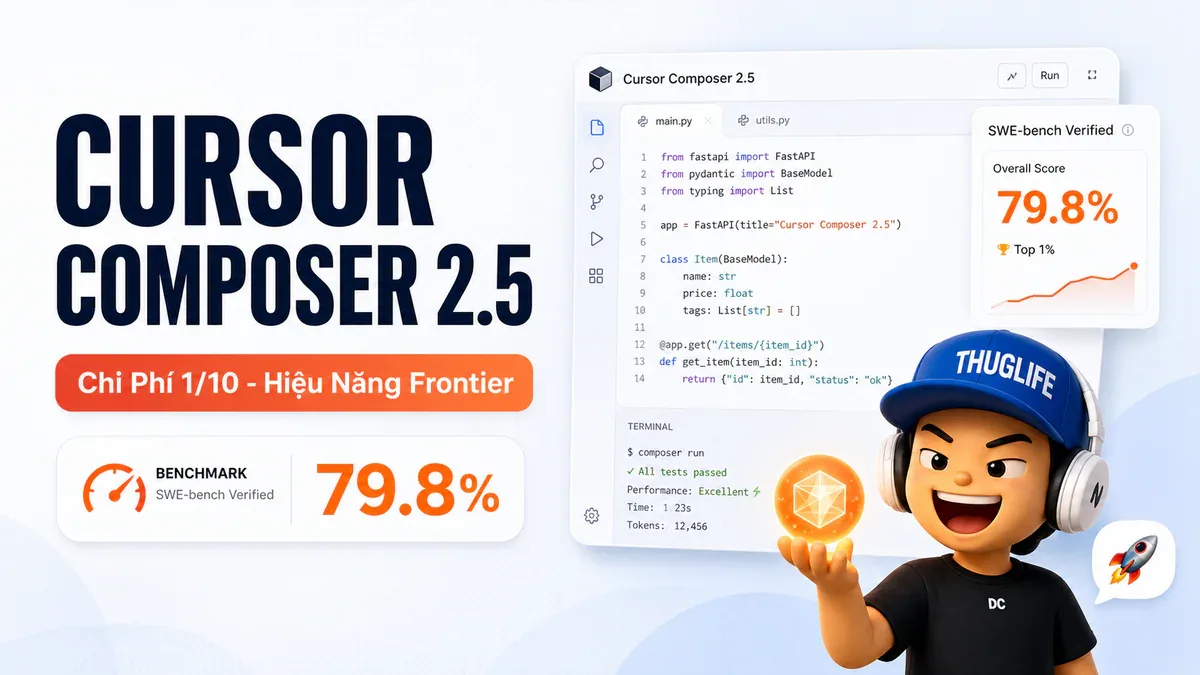 Cursor Composer 2.5: Ngang Hàng Frontier, Chi Phí Bằng 1/10