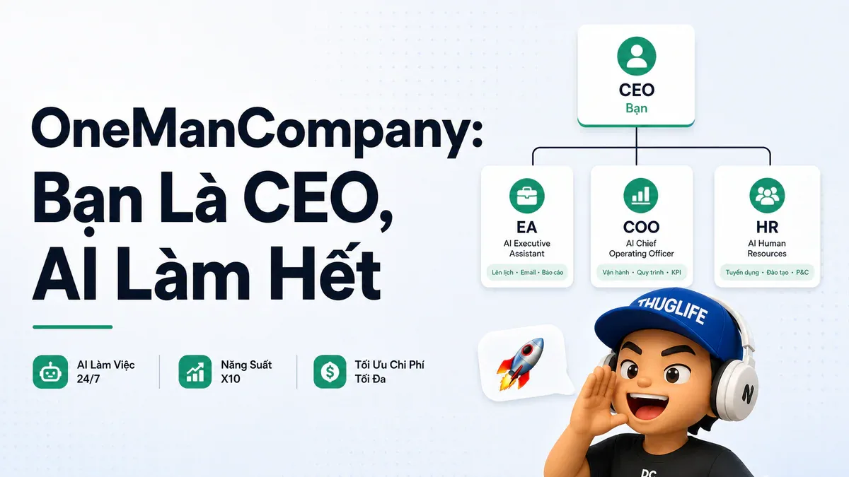 OneManCompany: Khi 1 Người Có Thể Chạy Cả Một Công Ty AI