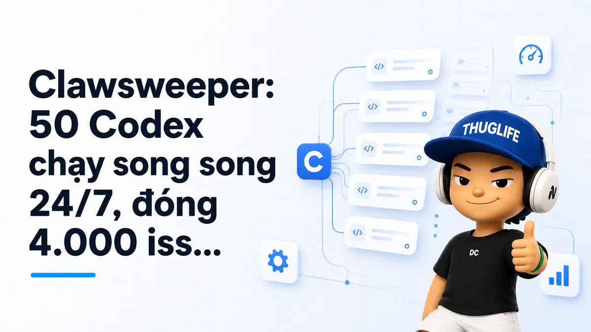 Clawsweeper: 50 Codex chạy song song 24/7, đóng 4.000 issue trong một ngày