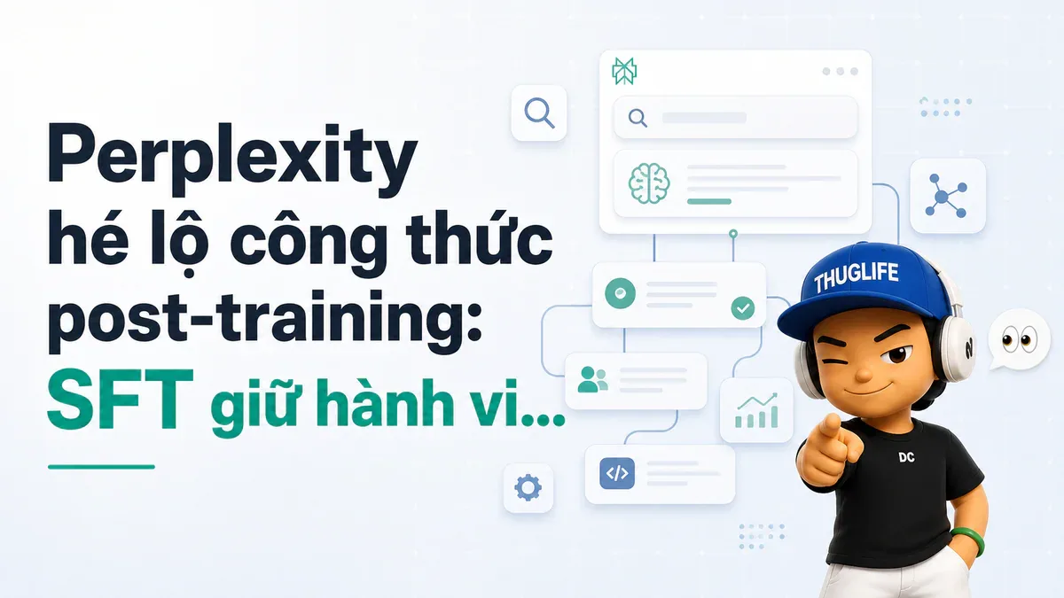 Perplexity hé lộ công thức post-training: SFT giữ hành vi, on-policy RL đẩy độ chính xác