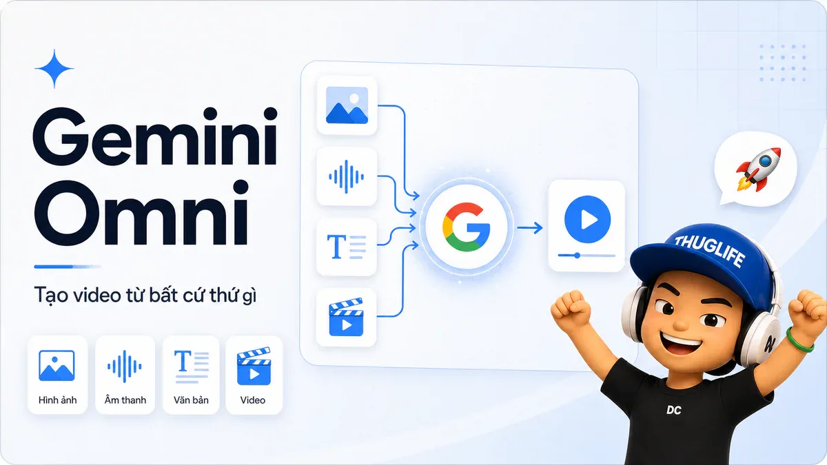 Gemini Omni: Model đầu tiên của Google tạo video từ bất cứ đầu vào nào