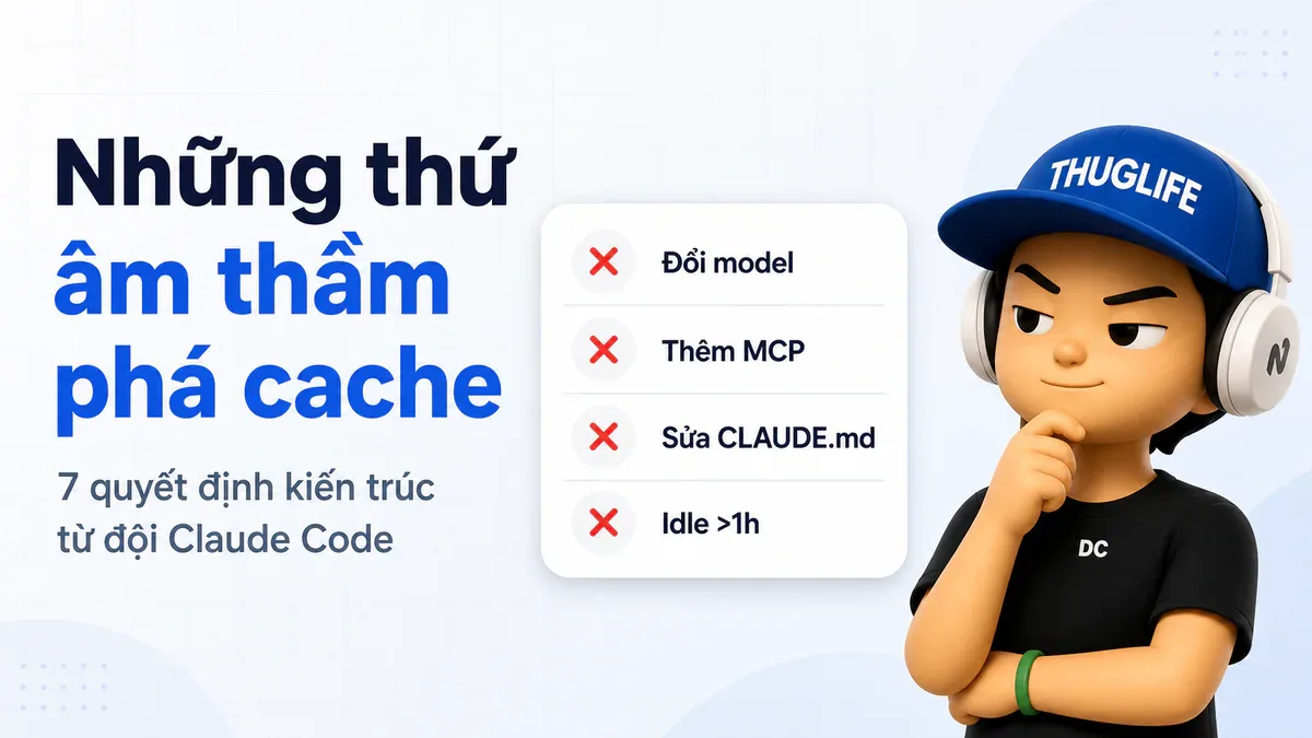 Prompt Caching Claude Code: 7 Quyết Định Kiến Trúc và Thói Quen Người Dùng