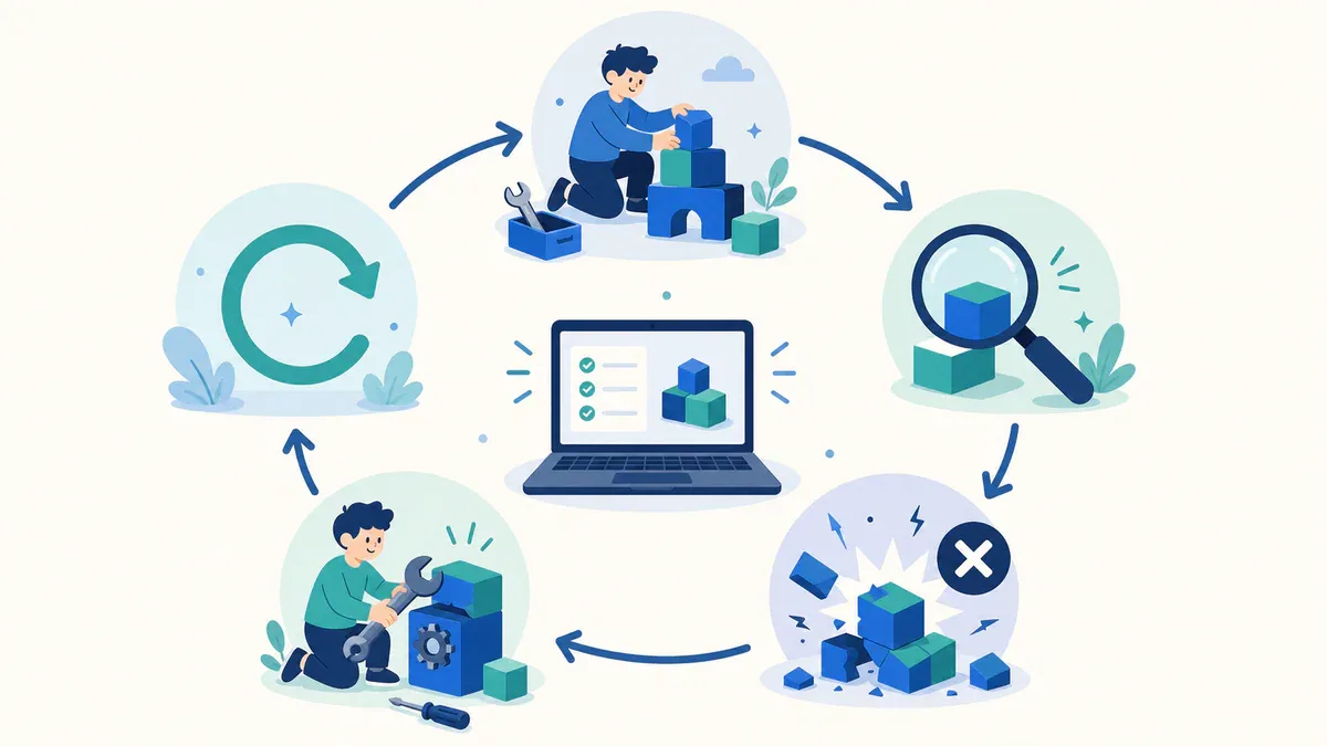 Build, test, fail, fix, repeat - the iterative loop