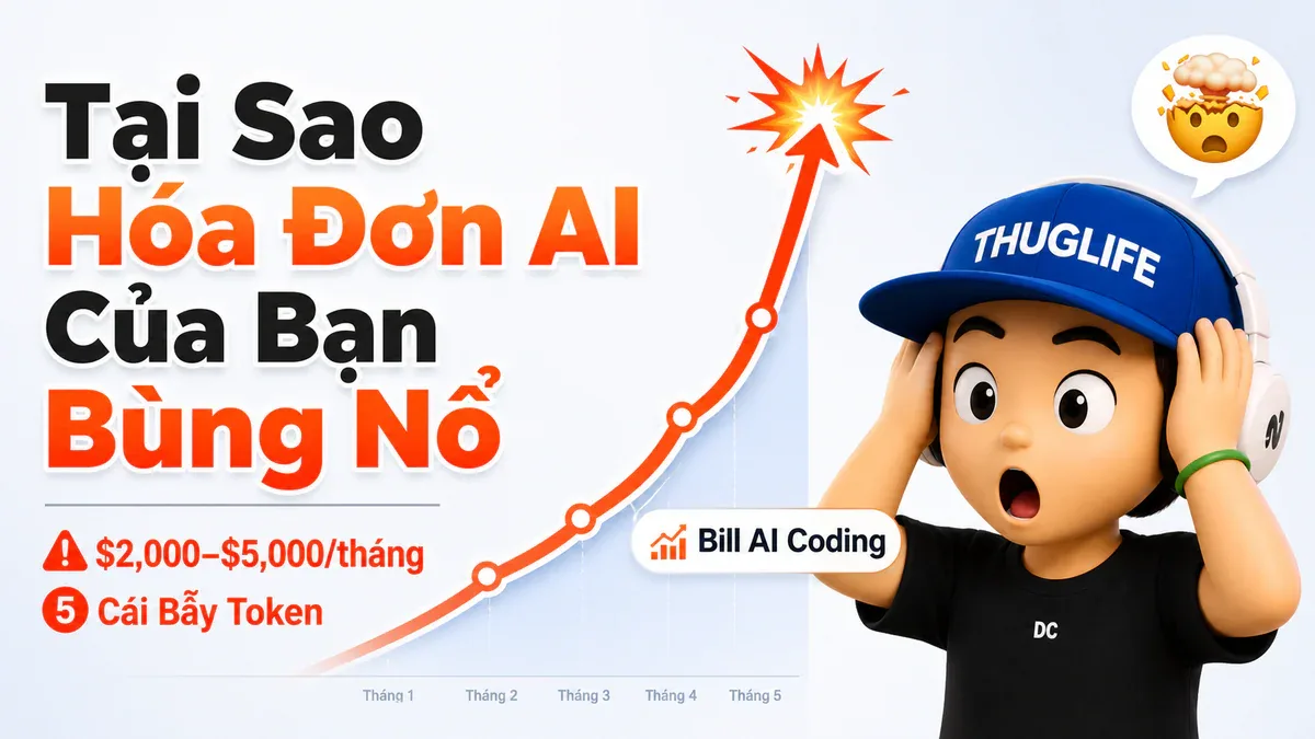 Tại sao hóa đơn AI coding của bạn đang bùng nổ - và 5 cái bẫy token bạn đang mắc phải