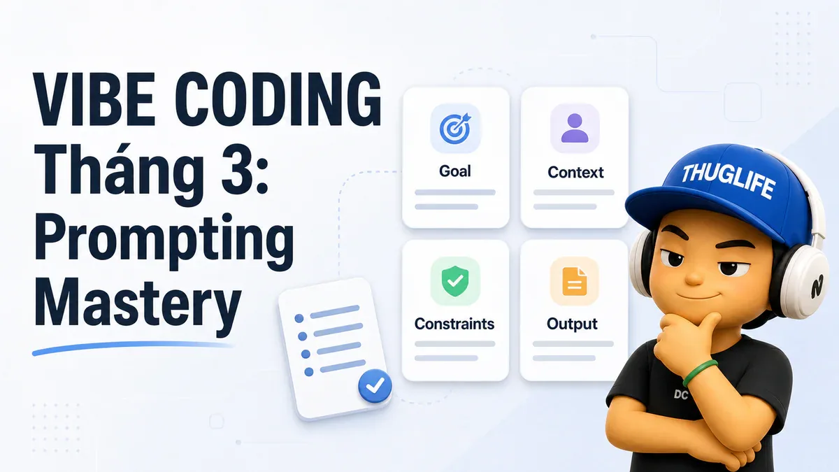 Lộ trình Vibe Coding 6 tháng - P3: Nghệ thuật Prompting và Spec-Driven Development