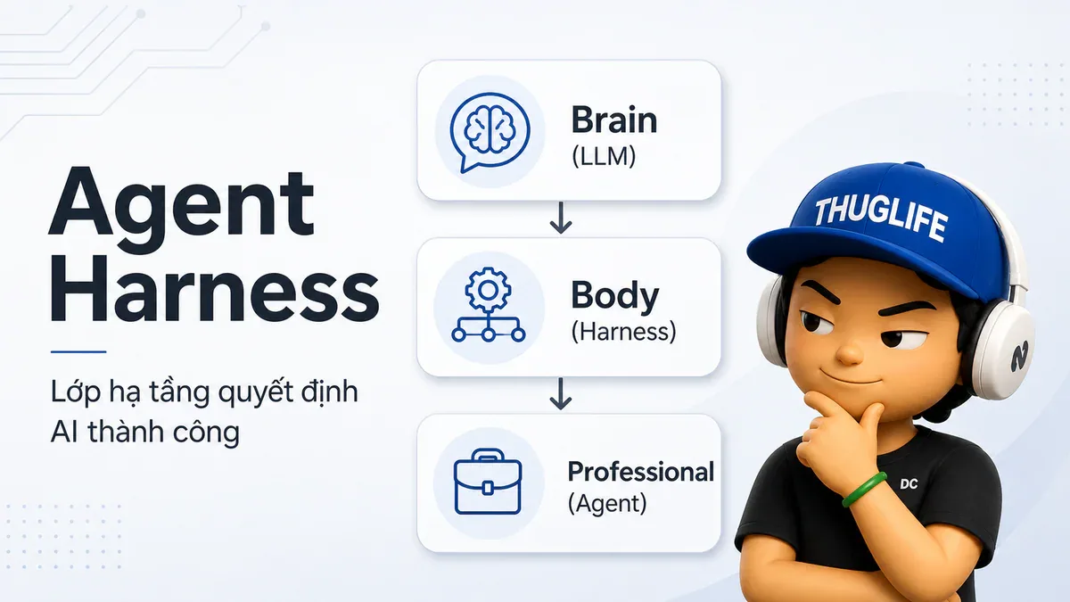 Agent Harness: Lý do thật sự khiến dự án AI agent của bạn không bao giờ ra được sản phẩm
