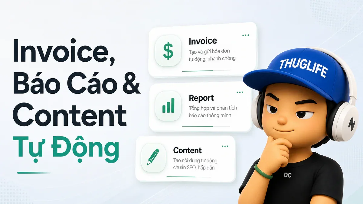 Claude + n8n = $15K/Tháng - P2: Invoice, Báo Cáo và Content Tự Động