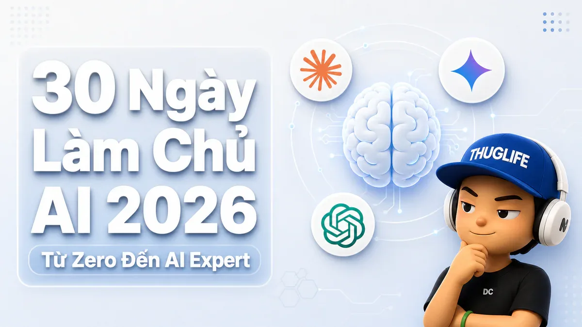 30 Ngày Làm Chủ AI: Lộ Trình Thực Chiến Cho 2026