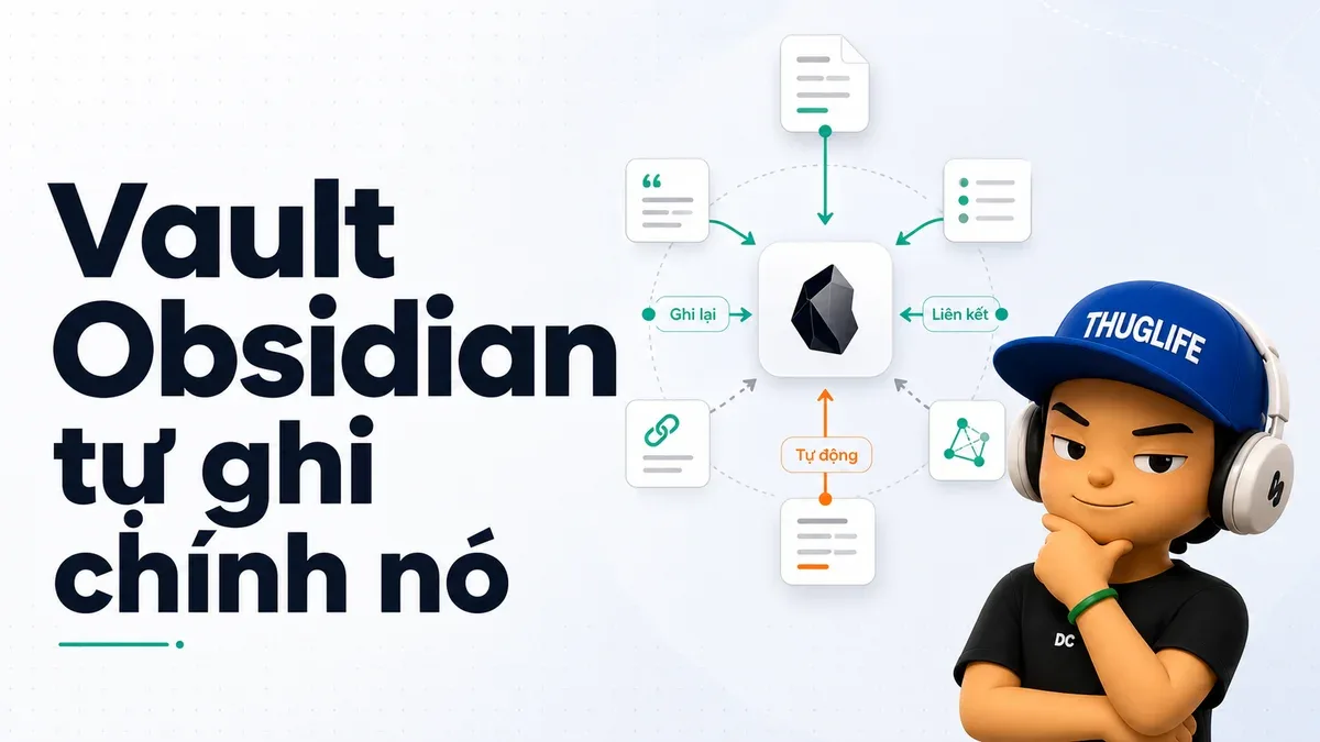 Vault Obsidian tự ghi chính nó: Kiến trúc kết nối Claude Code + MCP
