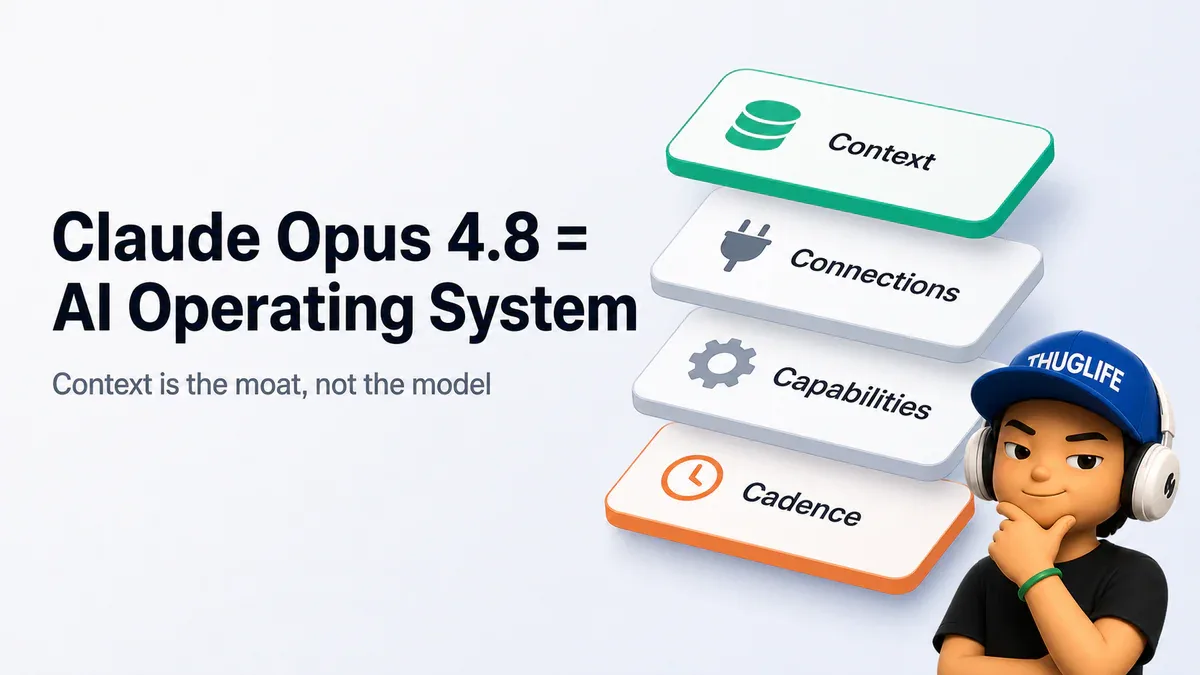 Biến Claude Opus 4.8 Thành AI Operating System: 2 Framework là 3M & 4C