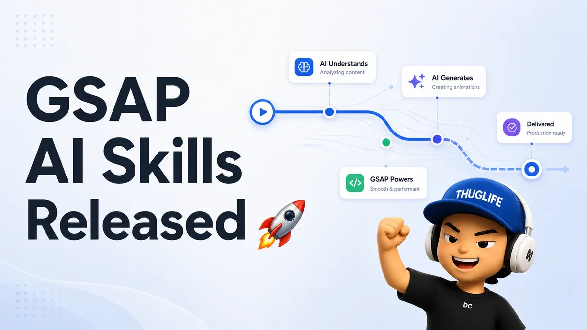 GSAP AI Skills - Công khai miễn phí cho 40+ AI Agents