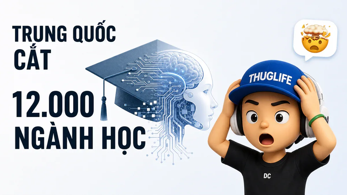 Trung Quốc cắt 12.000 ngành đại học - Cuộc đua AI thực sự đã bắt đầu