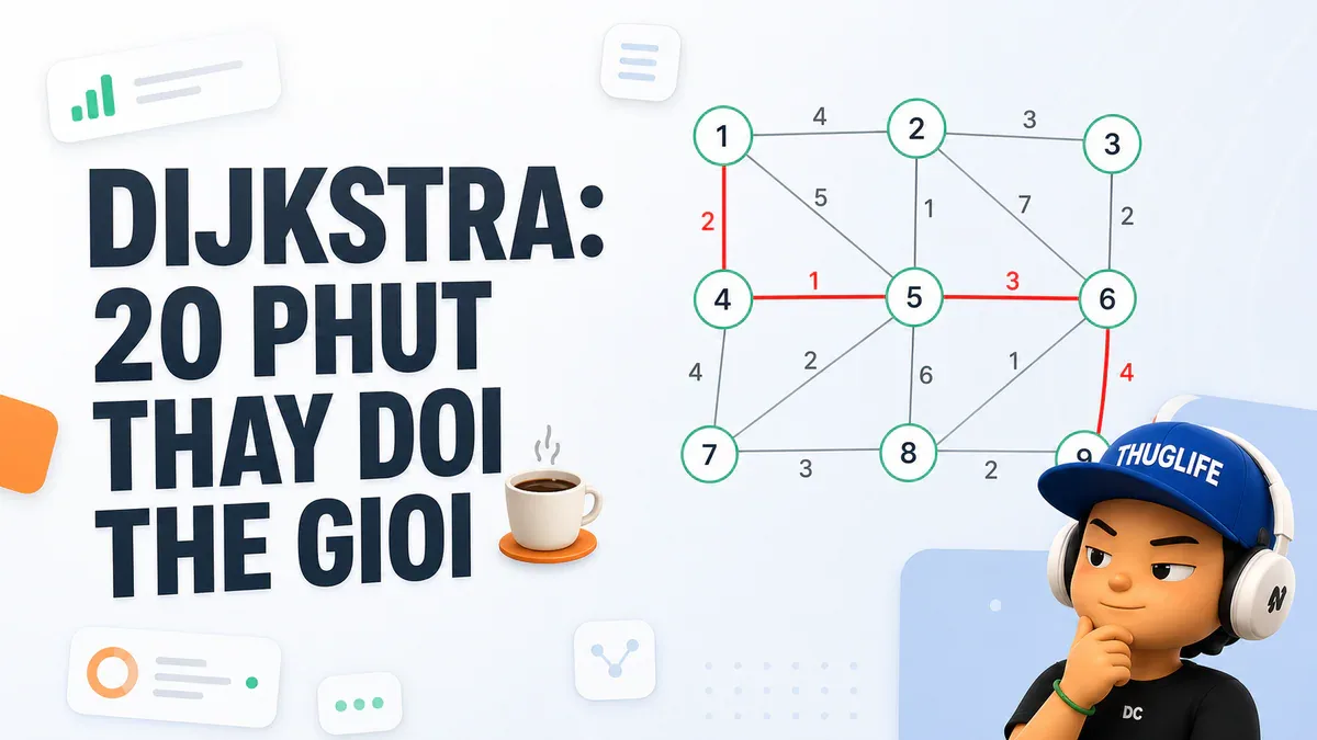 Dijkstra: 20 phút uống cà phê viết ra thuật toán chạy ngầm trong cả thế giới