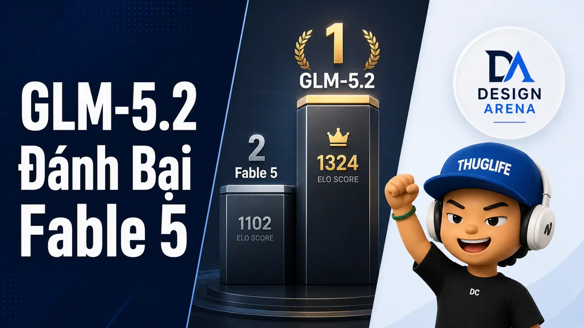 GLM-5.2 Đánh Bại Fable 5 trên Design Arena: Mã Nguồn Mở Lần Đầu Giữ Ngôi #1