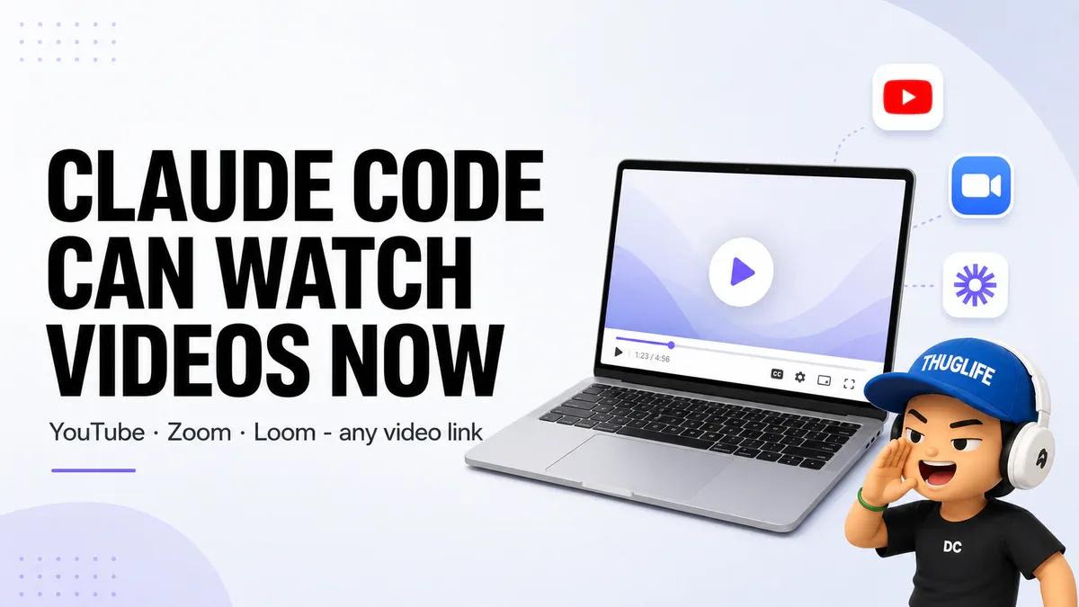 Skill Nguồn Mở Giúp Claude Code Xem Được Video YouTube, Zoom và Loom