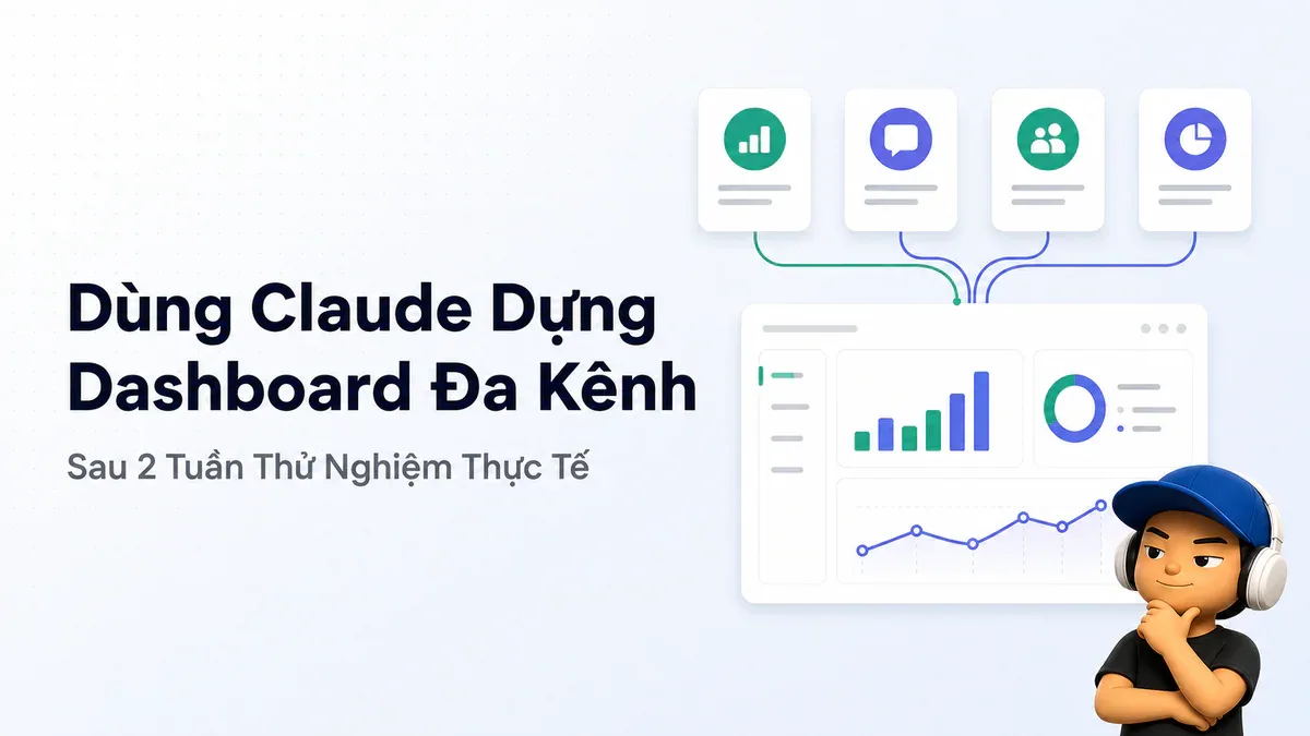 Dùng Claude Dựng Dashboard Đa Kênh Sau 2 Tuần Thử Nghiệm Thực Tế