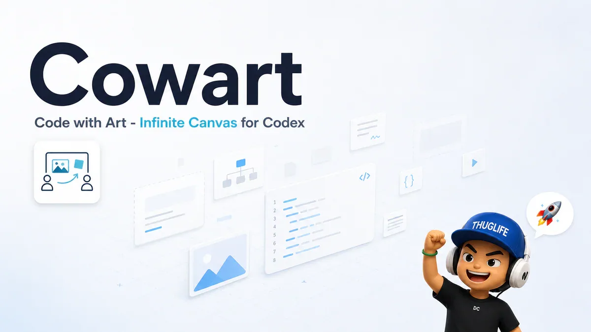 Cowart: Plugin Canvas Vô Hạn cho Codex, Powered by tldraw