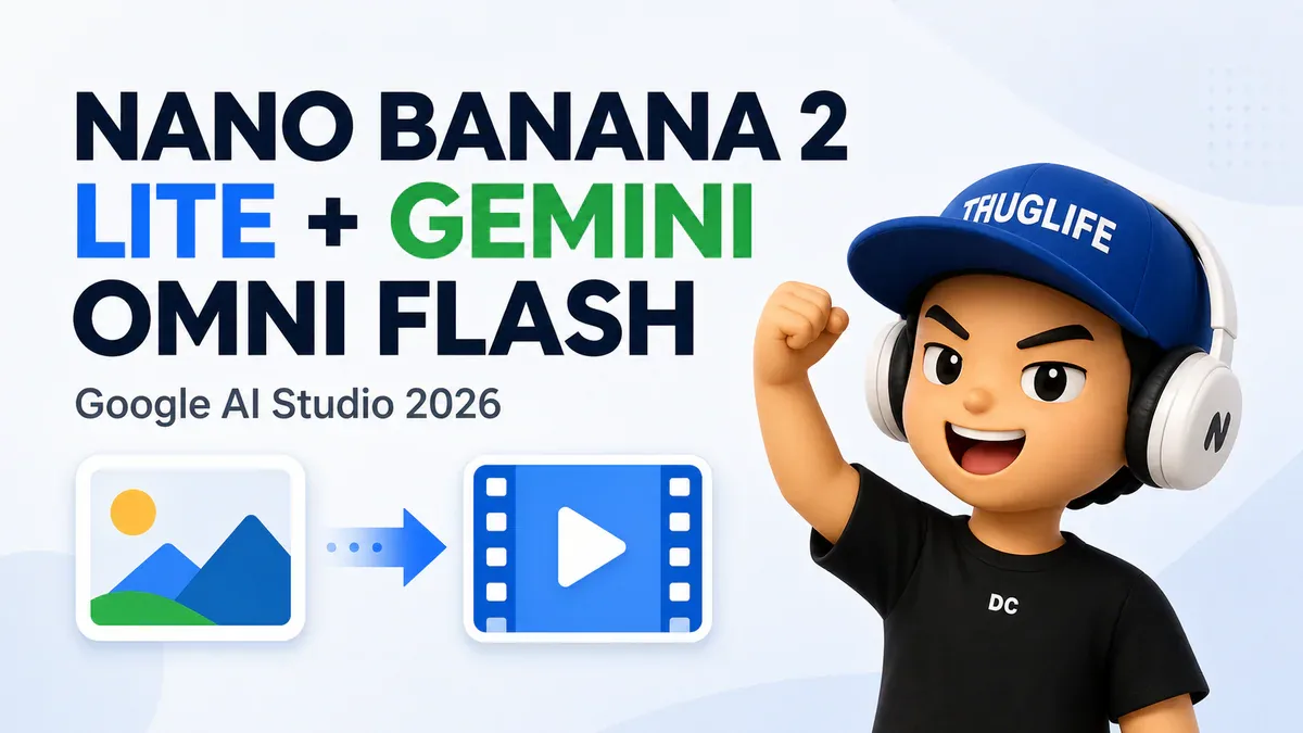 Google ra mắt Nano Banana 2 Lite và Gemini Omni Flash: Pipeline ảnh sang video tốc độ cao