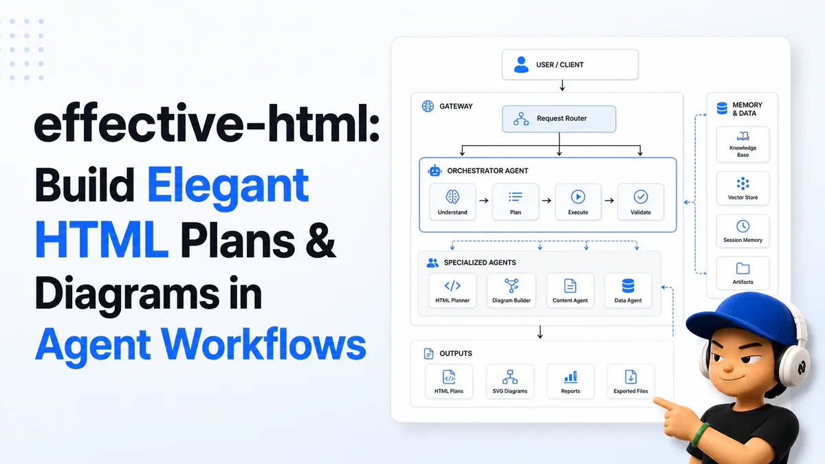 effective-html: Bộ Skill Tạo HTML Plan và Diagram Đẹp Cho AI Agent